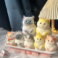 2024 NEW Large Kawaii Chubby Cat Ragdoll Cat Soft Sticky Birthday Kids Girl Cute Squishy gift Fidgeting Mochi Taba Toy Ornament 2