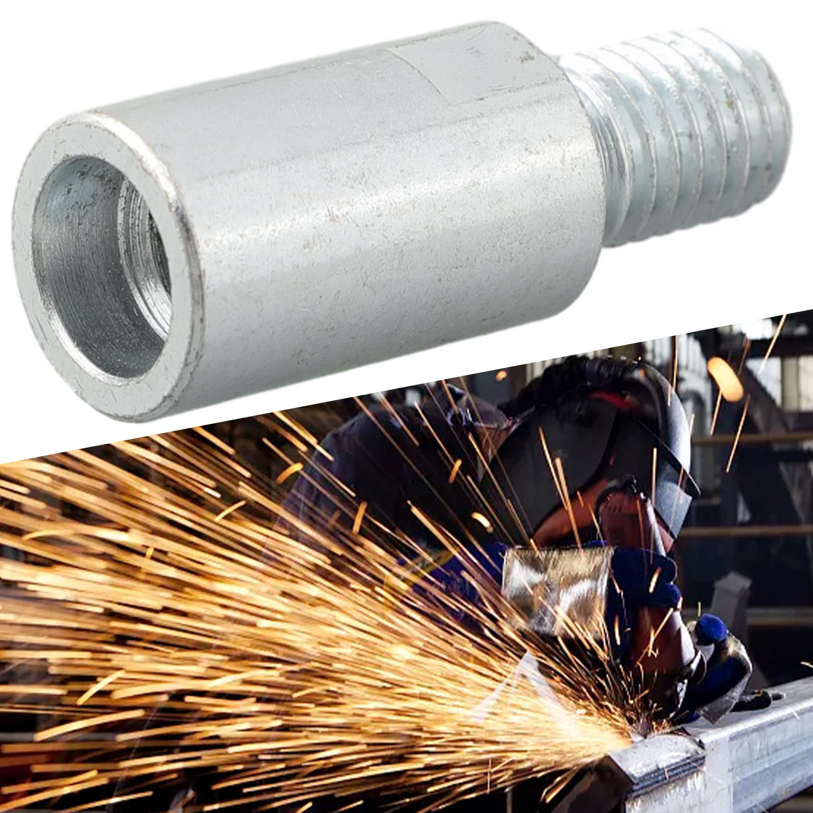 

Angle Grinder Adapter Rod For 100 Angle Grinders Inlaid Steel M10 Threaded Accessories Connecting Rod Connection Adapter