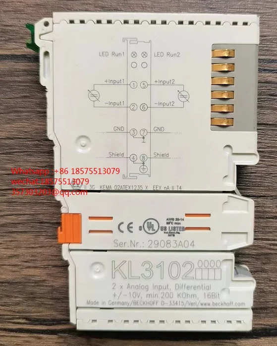 

For Beckhoff KL3102 KL500 BK2020 KL2712 KL2184 KL2114 BK9000 KL1124 KS3051 KL9505 KL3152 KL3052 PLC Module