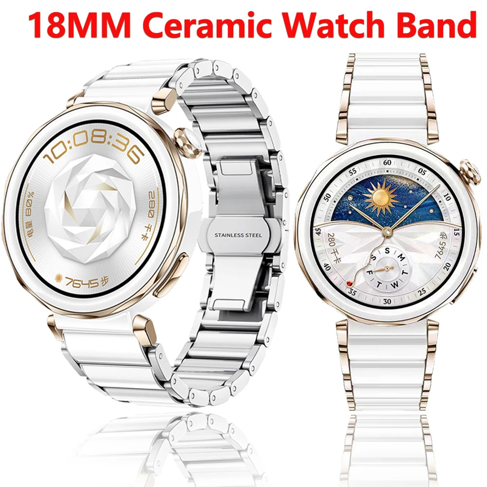 Ceramic Fashion Bracelet Wristband - 18mm Watch Band Accessory