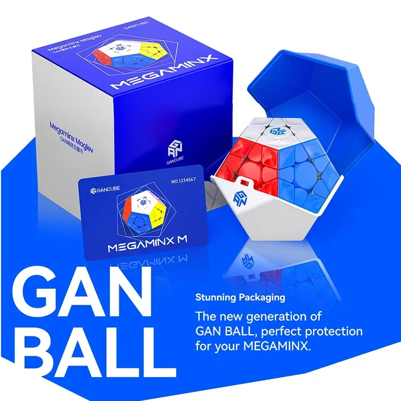 GAN Megaminx New UV Matte Mega Maglev 160 Original High Quality Speed Magic Cube Dodecahedron Magnets Speed Puzzle Gift Toys 6