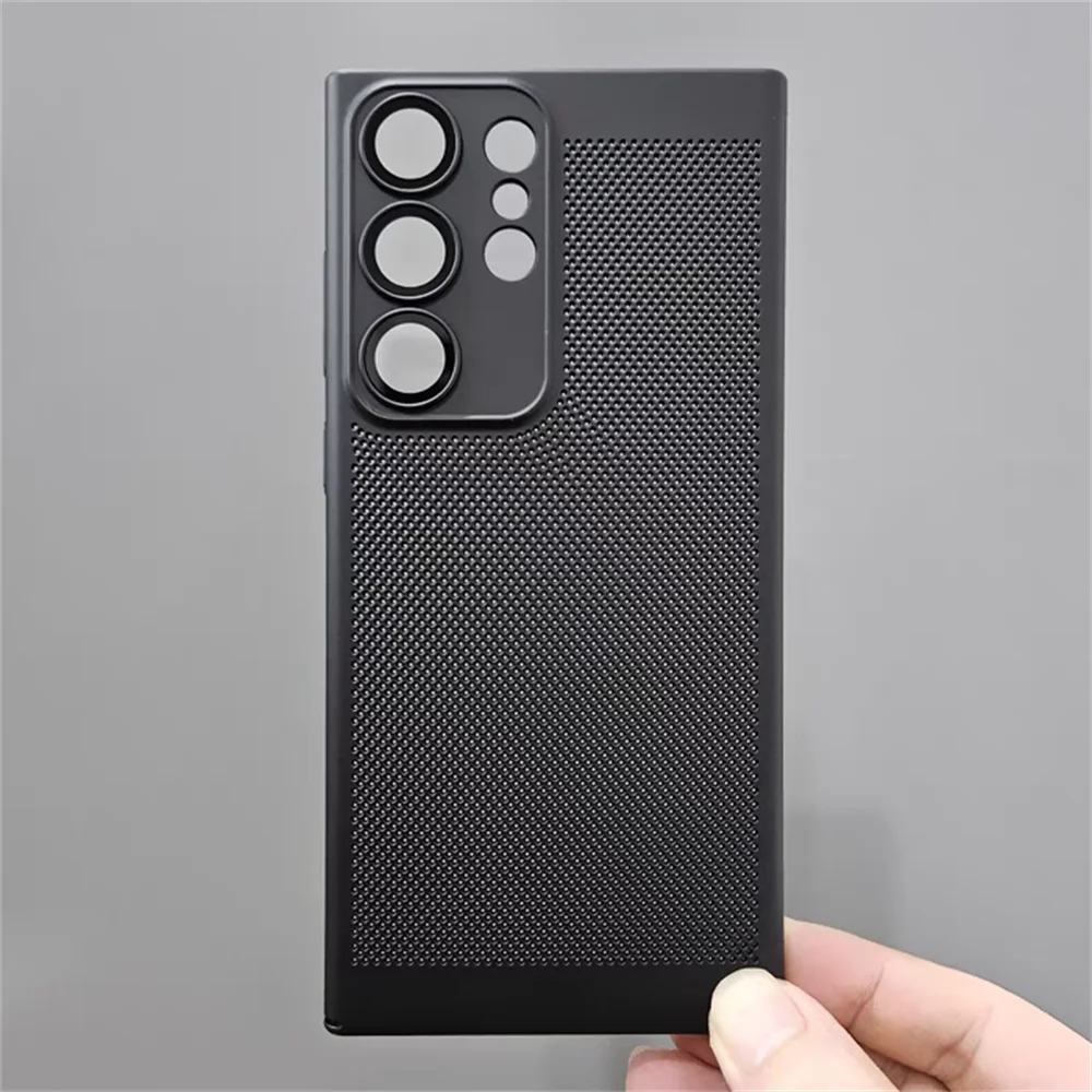 Slim Breathable Heat Dissipation Mesh Phone Case with Lens Protection and Bumper Cover