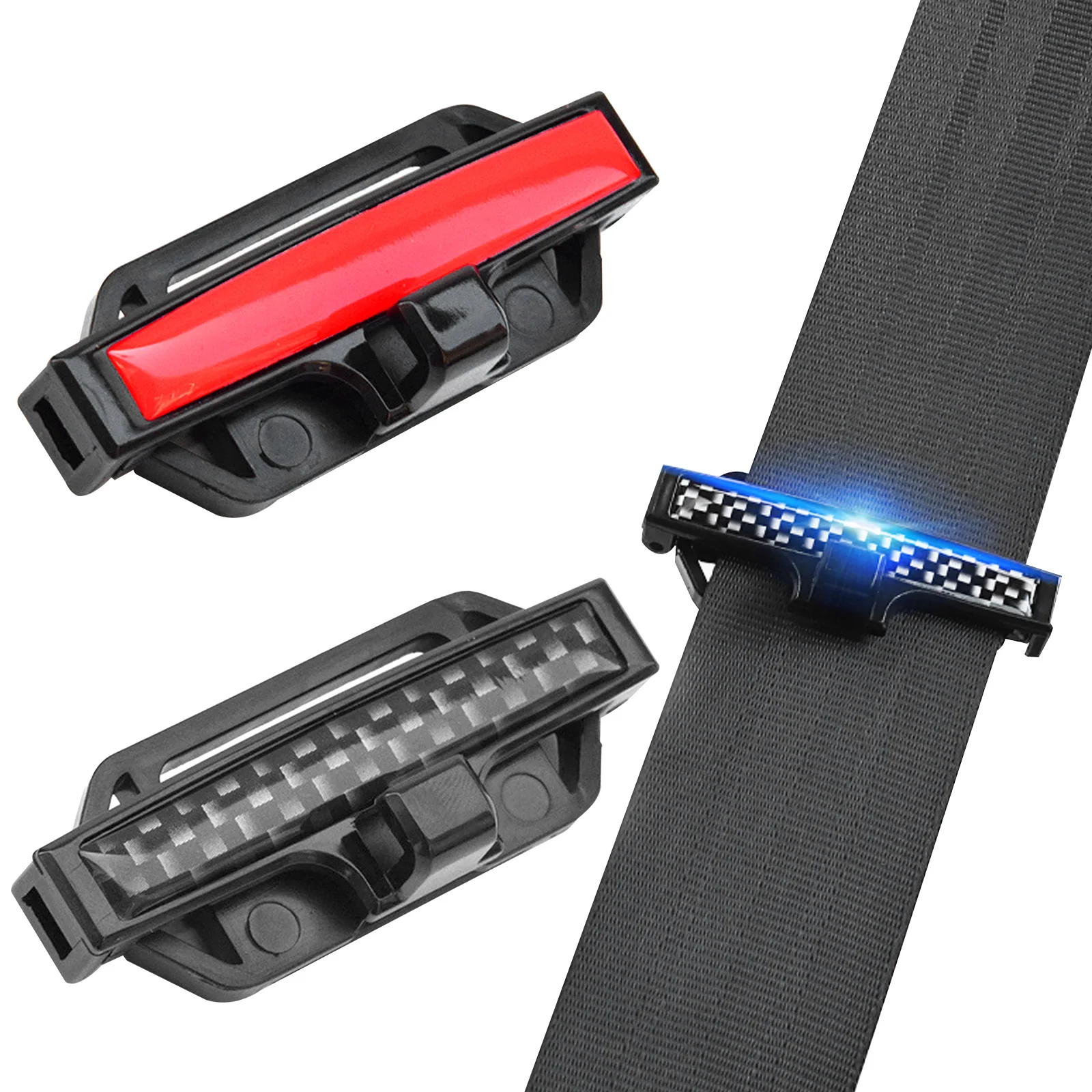 2pcs Car Safety Belt Clips Seat Buckle Styling Safety Stopper Adjusting Tension Clip for Auto Car Accessory