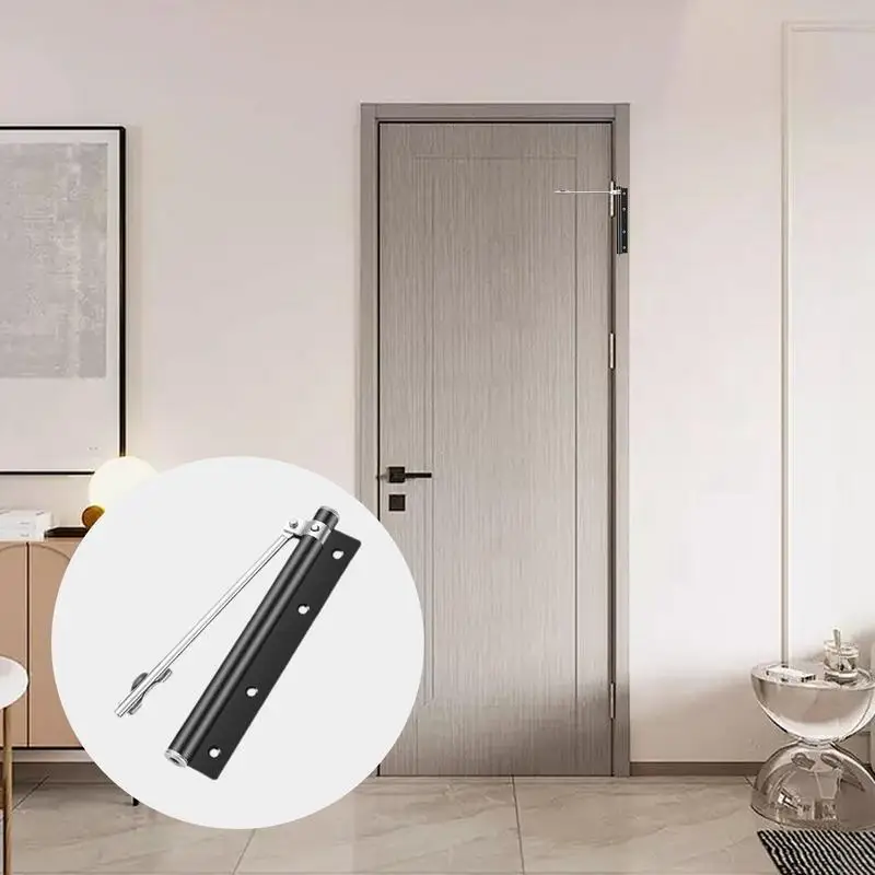 Door Closer Self-Closing Stainless Steel Automatic Door Closer Adjustable Heavy Duty For Home And Commercial Use For