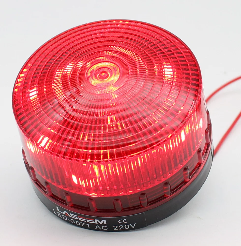 Strobe Signal Warning light LED -3071 12V 24V 220V Indicator light LED Lamp small Flashing Light Security Alarm