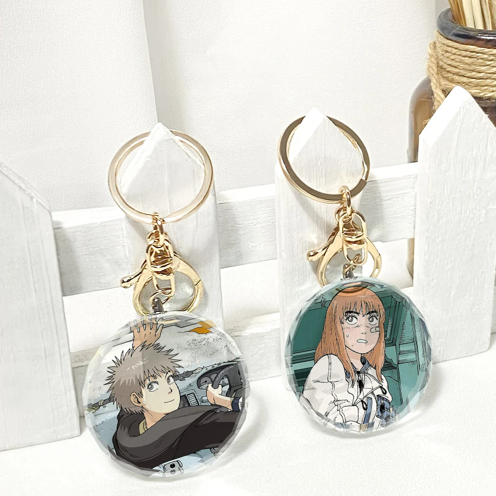 

Anime Tengoku Daimakyo Transparent Keychain Cosplay Acrylic Figure Keyring Kids Toy 4305