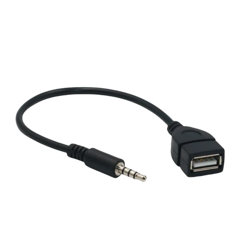 Cltgxdd Auto MP3 Player Konverter 3,5mm Stecker AUX Audio Jack Stecker Auf USB Buchse Kabel Adapte Für Auto MP3 auto Zubehör – Detail 7
