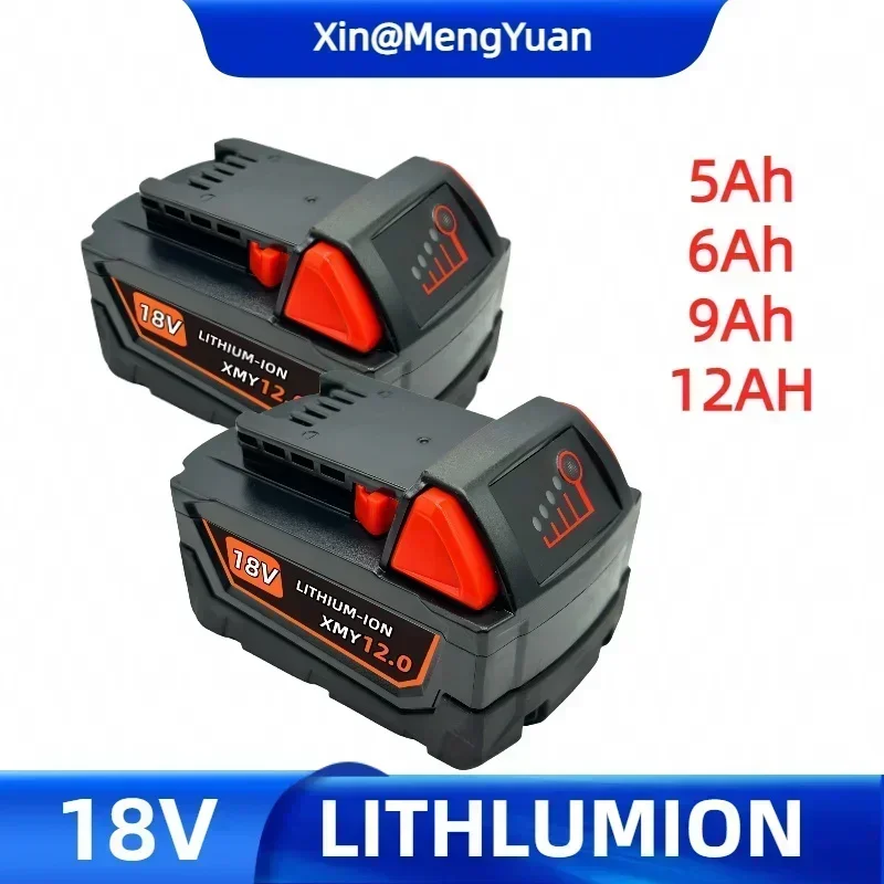 

Original 18V 9.0Ah Replacement Lithium Ion Battery For Milwaukee M18 Power Tool Batteries 48-11-1815 48-11-1850 48-11-1860 Z50