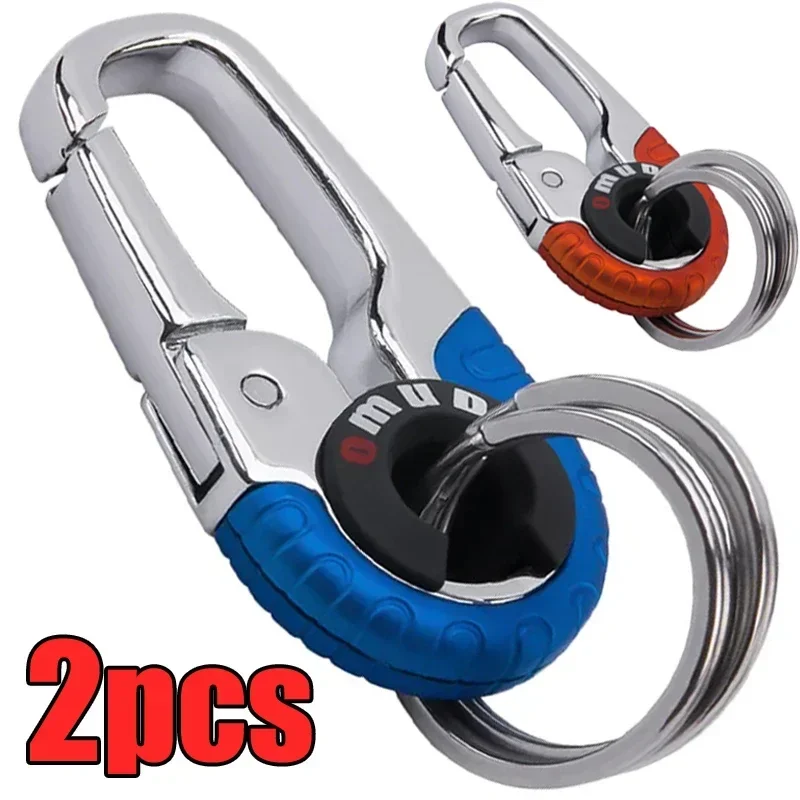 KeychainBuckleforMenStainlessSteelKeyRingKeyChainHookOutdoor