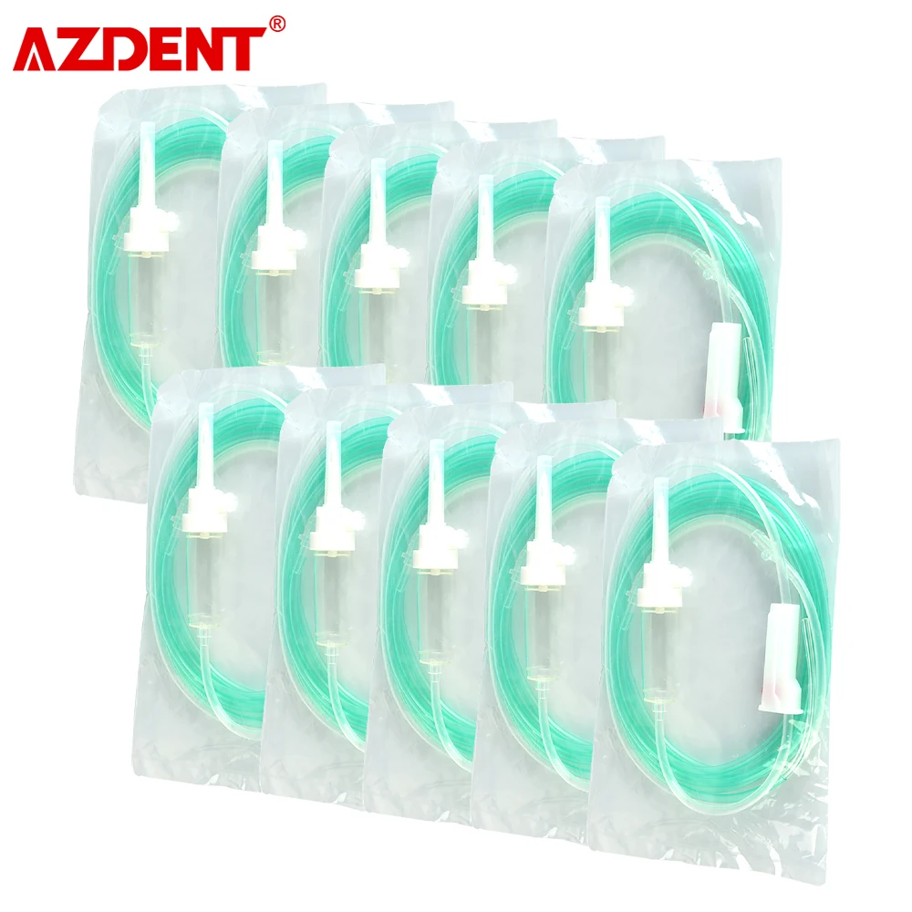 AZDENT 10pcs Oral Irrigation Disposable Tube Kit for Cooling Dental Implant Surgery A / C type Hose Set machinery