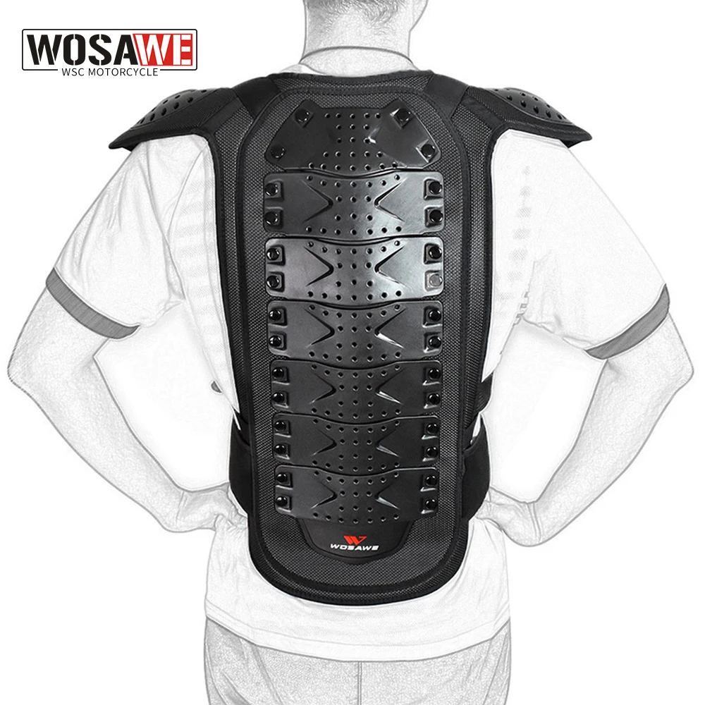 Wosawe Adult Motocross Armor Jacket Full Body Protection Vest Armor