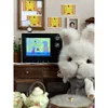 Retro Mini TV  Can Be Played Cartoon Toy Dollhouse Scene Model Miniature Television Model Toys Kitchen Furniture Playable Video 1