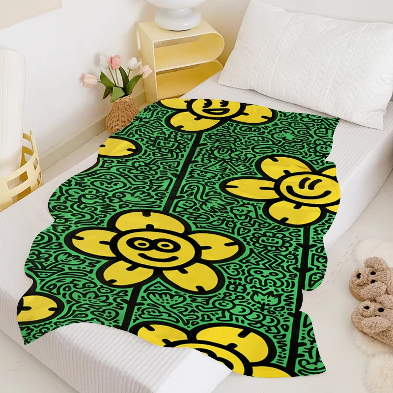 

Fleece Blanket Sofa Winter Mr Doodles Warm Winter Blankets Double Bed Blankets King Size Blanket Knee Microfiber Bedding Camping