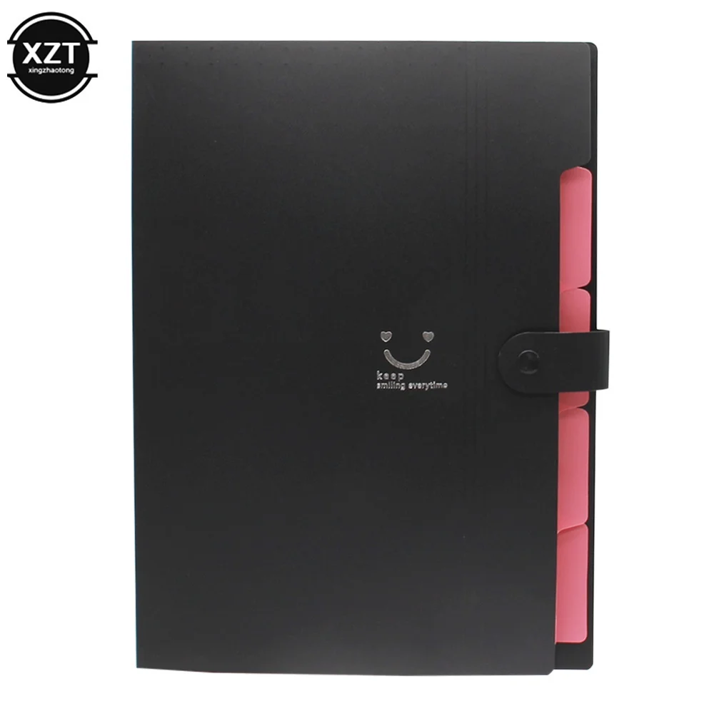 Colorful 5-Layer A4 Document Organizer for School, Office, and Stationery Supplies