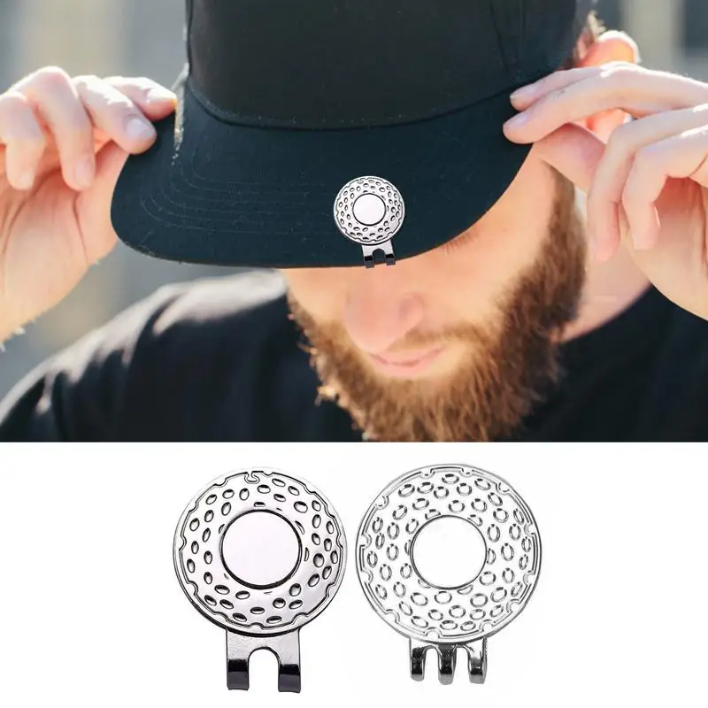 Golf Hat Clip Mark 25mm Ball Marker Golf Mark Silver Blank Magnetic Ball Marker Accessories