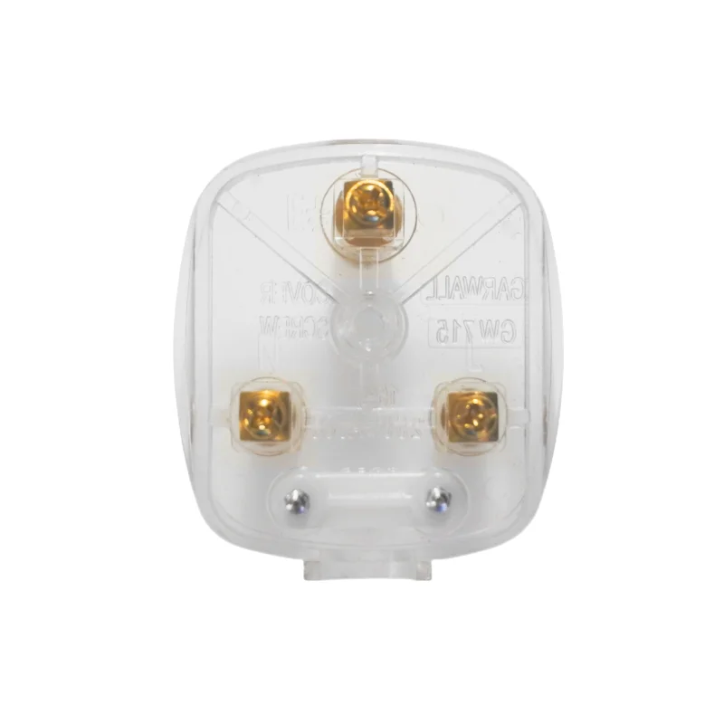 15A India South africa Wiring power cord plug BS546 removable cable Connector Detachable power plug Type M