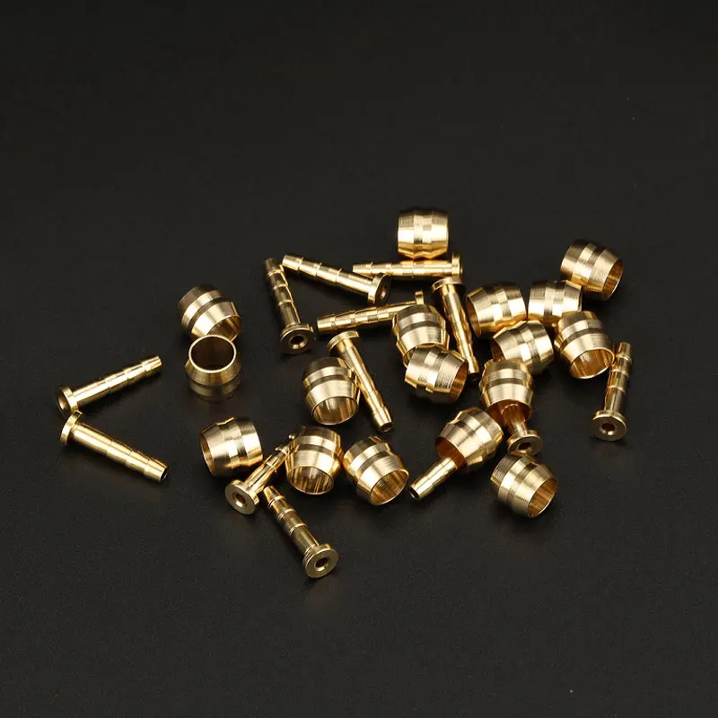 Copper Olives oil needle Inserts 50 Pcs for Hydraulic Dis Brake Bicycle Oil Hose Connector for Shimano BH59 BH90 Sram Tektro bicycle brake oil hose connector