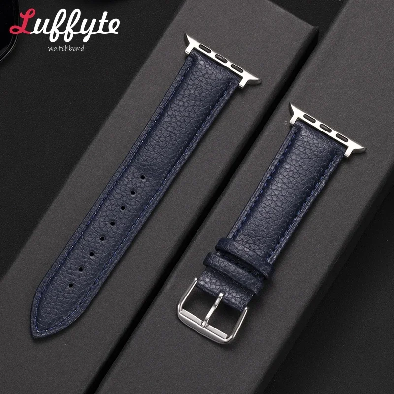 Unisex Premium Leather Smartwatch Strap - Elegant Replacement Band