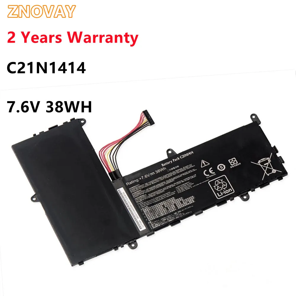 Znova-bateria do Portátil para Asus Eeebook C21n1414 11.6 v 38wh X205t X205ta X205ta-bing-fd015b C21n1414 7.6v 38wh
