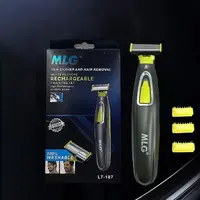 MLG Washable Rechargeable Electric Shaver Beard Razor Body Trimmer Men Shaving Machine Hair Face Care Cleaning Clippers for Men 1