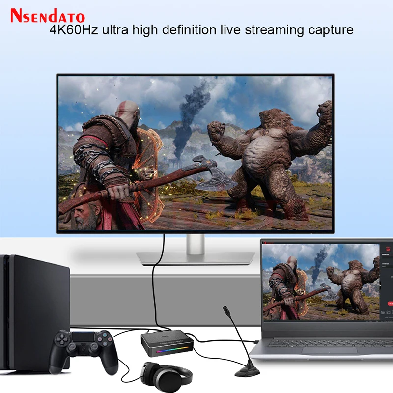 Ezcap364 GameDock Extreme 8K USB 3.2 Type C HDMI Video Audio Game Capture Card 4K 60hz For PS5 Camera  Live Streaming Recorder