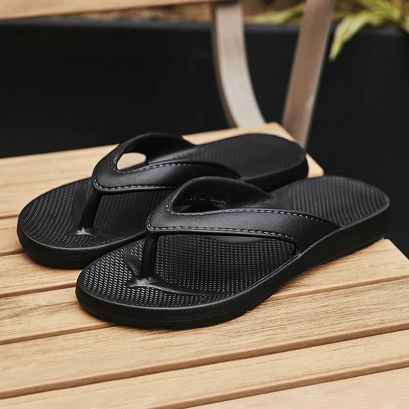 Non-Slip Men’s Flip-Flops – Deodorant Summer Slippers, Comfortable Flat Sandals for Casual Wear, Women’s Beach Shoes, and Couple Slippers Beach Footwear Flip-flops