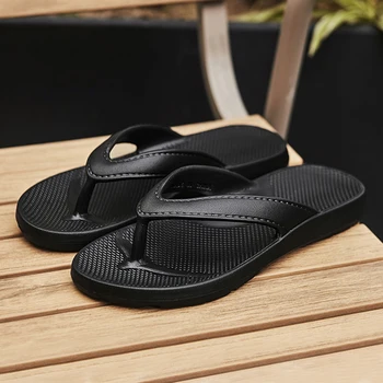 Infradito da uomo Deodorante antiscivolo Pantofole da uomo estive Comodi sandali piatti Scarpe da spiaggia da donna casual Pantofole da coppia 1