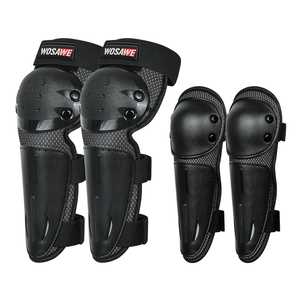 WOSAWE Kids Bike Armor Vest Skateboard Kneepads Elbow Guard Motocross Body Back Protective Gears Child Safety Protector Kits