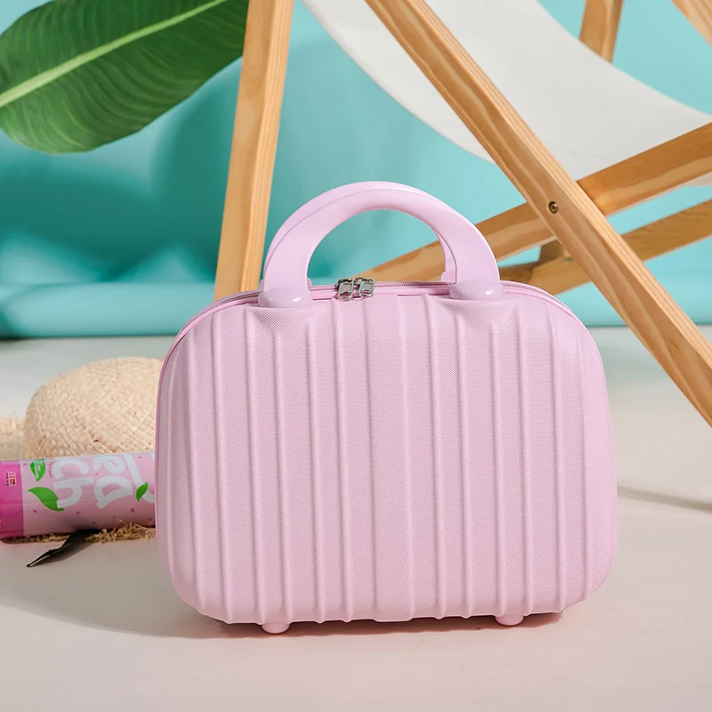 

3-Inch New Portable Women Cute Mini Cosmetic Case Lightweight Small Makeup Travel Suitcase Female Student Toiletry Storage Bag
