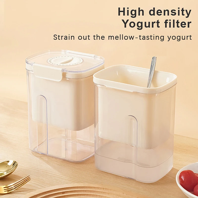 Yogurt Filter Homemade Greek Yogurt Maker Lid Whey Separation Tool Stainless Steel Strainer Fine Mesh Whey Separation Tool yogurt strainer