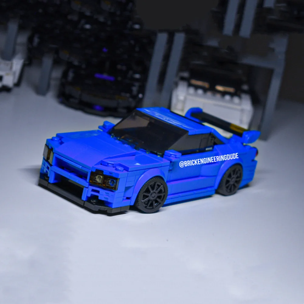 

MOC-84758 R34 Skyline GT-R Building Block Sport RC Car Toy Model For Kids Gift