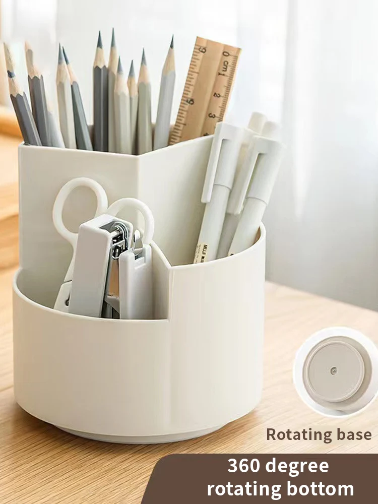 pen holder 1PC 360&deg;Rotating Pencil Case for Office Home School & Students
