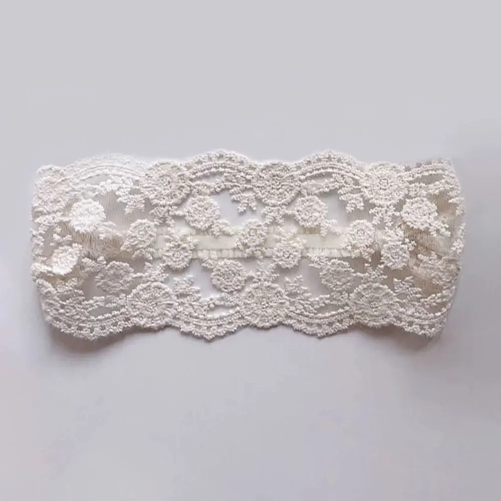 Sweet Wave Lace Baby Headband Flower Embroidered Infant Hairband Korean Style Hair Accessories Elastic Hair Hoop Princess Girls