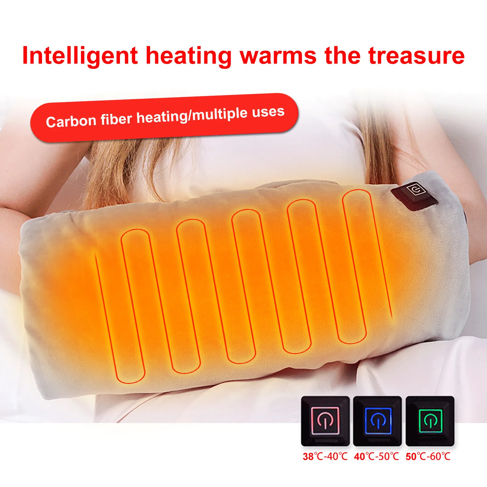 3 Speed Temperature Control Heating Cushion Heating Pillow Lumbar Pillow  USB Hand Warmer Heating Arm Workout Equipment For Women - AliExpress