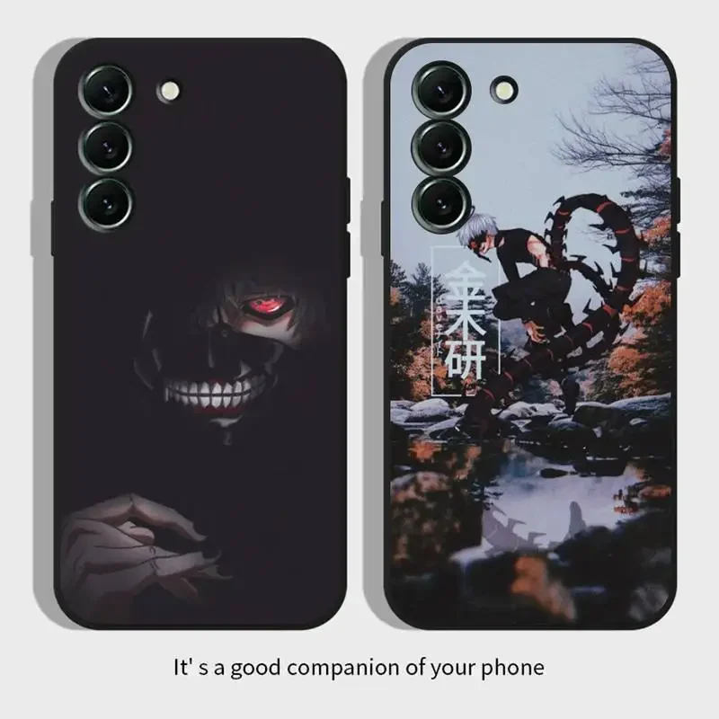 Custodia Per Telefono Tokyo Ghoul Anime Per Samsung Galaxy,S,23,22,21,20,10,E,9,8,7,6,5G,Plus,Edge,Ultra,Lite Cover Morbida Nera