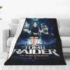 Tomb Raider Angel Of Darkness Fleece Blankets Lara Adventer Game Awesome Throw Blankets for Home 150*125cm Bedspreads 1