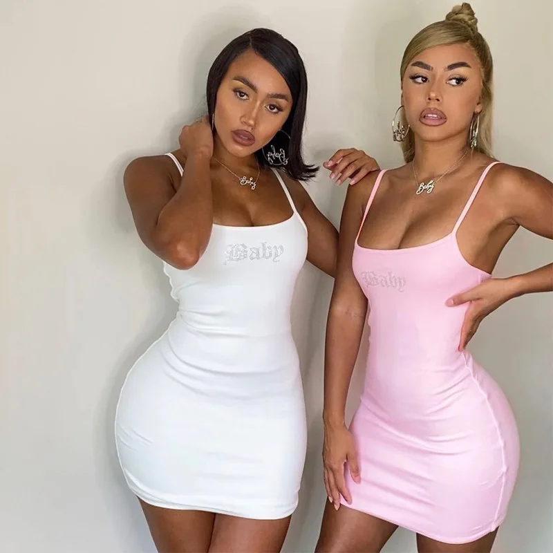 Cute Cartoon Sleep Shirt Sleevelss Nightgowns Nightwear Sexy Nighties Ladies Sleepwear Women's Letters Print Night Dress Pajama
