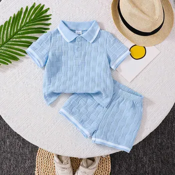 Abbigliamento Estivo per Bambini e Neonati, Set Camicia e Pantaloncini 2 Pezzi, Completo per Bambini, Outfit per il Ritorno a Casa, Roupa Infantil per Bambine