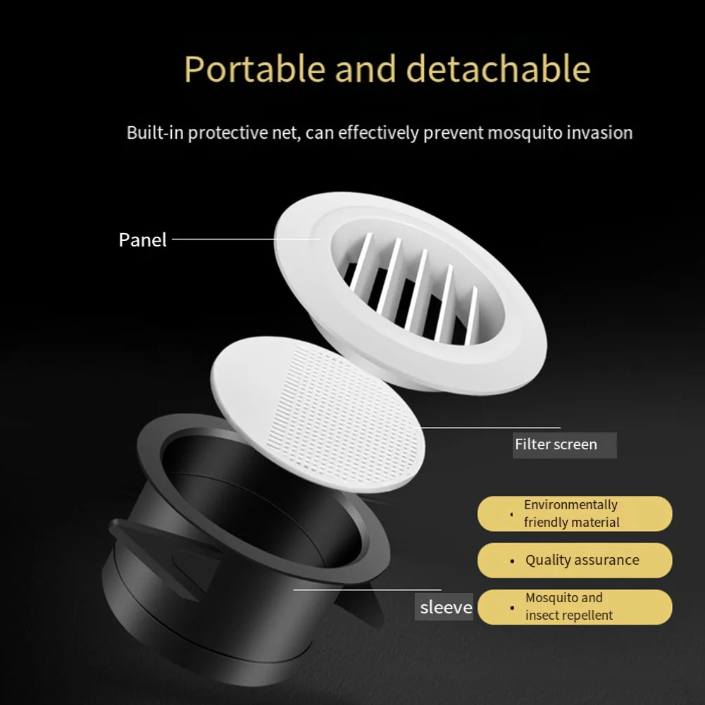 Round Air Vent Extract Valve Grille Diffuser Ducting Ventilation Cover 75-200mm Vents Cover Ventilation Grilles Air Circulation with air vent grille ventilation grille air vent cover ducting ventilation cover