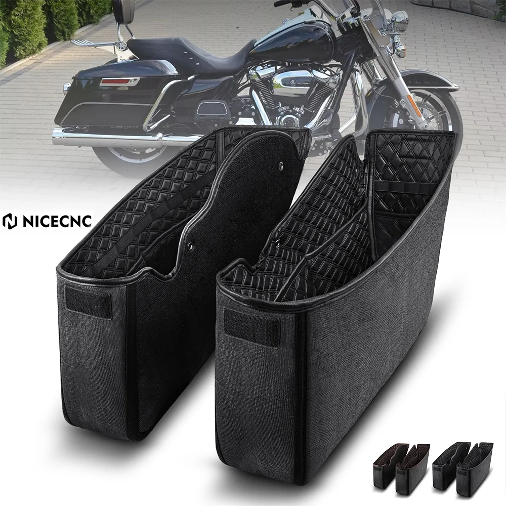 NICECNC Saddlebag Liners Non Stretched Bag Inserts For Harley Factory
