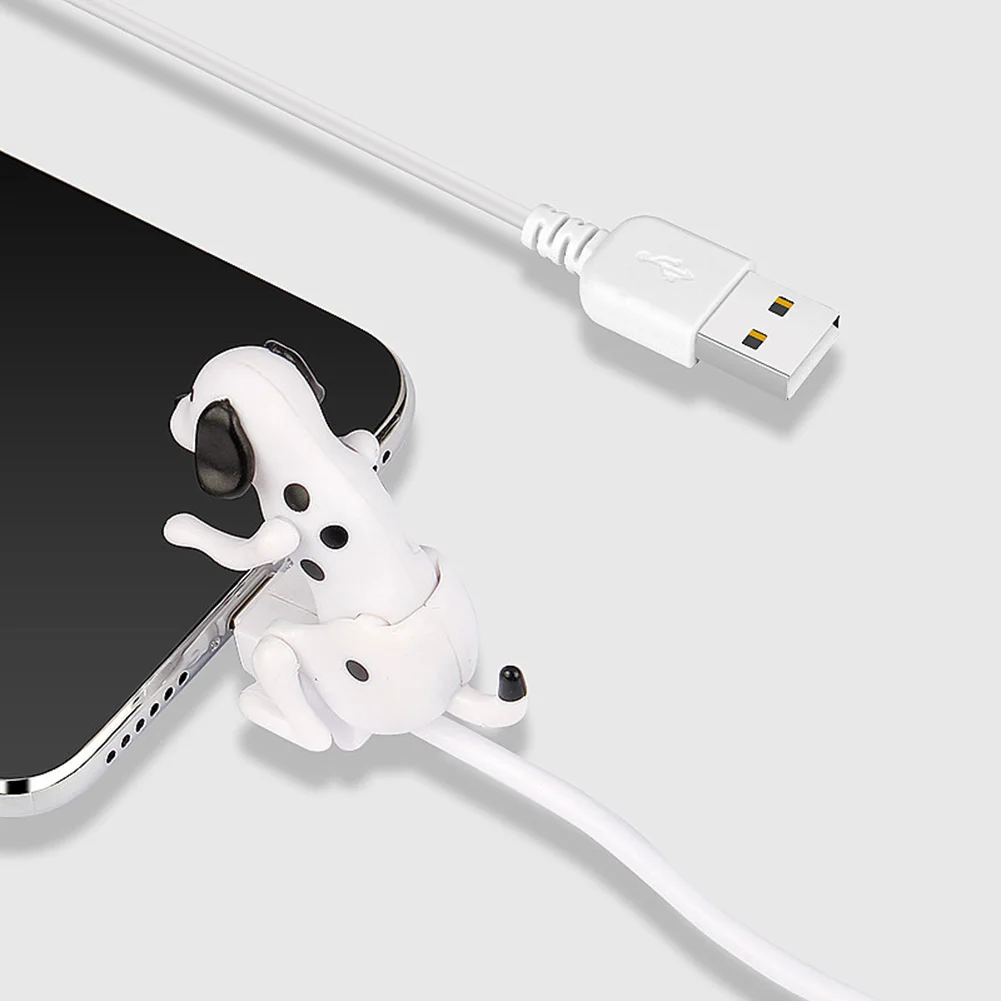 재미있는 험핑 강아지 모양 고속 충전기 마이크로 USB 케이블 타입-C 충전 데이터 케이블 (안드로이드 폰용 충전기 액세서리, 스트레스 해소 장난감)