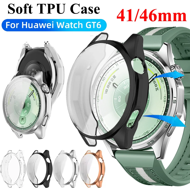 All-Around TPU Protective Bumper Cover for Smartwatch with Screen Protector