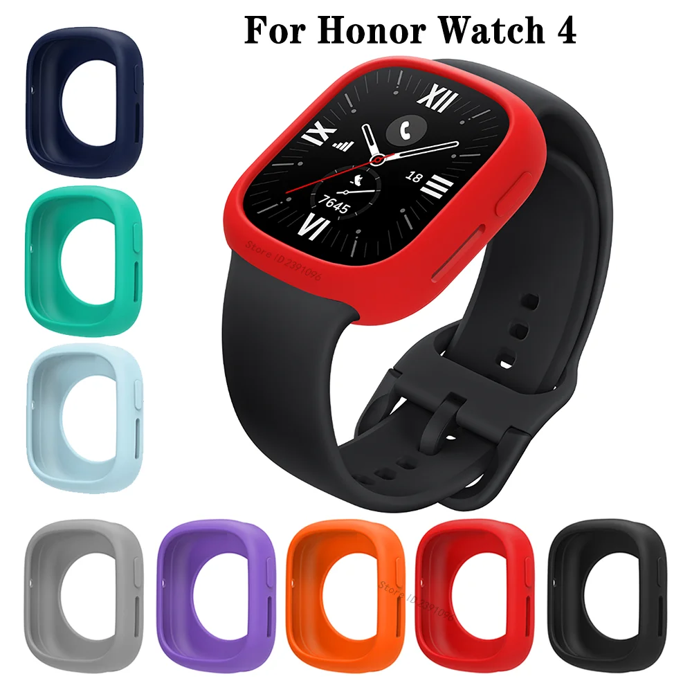 Durable Soft Silicone Protective Case for Honor Watch 4 – Premium Bumper Sleeve for Full Coverage Protection