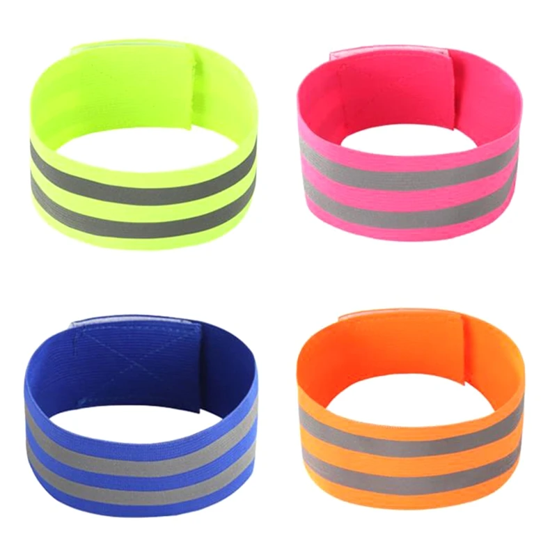 

yunyun 2 Pcs Reflective Running Gear Bands Armband Belt for Night Walking Bike