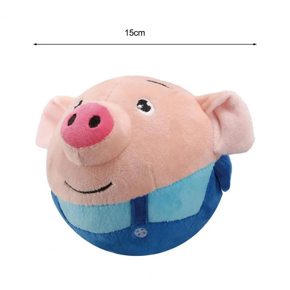 

Pet Bouncing Ball Barking Plush Dog Toy Ball with Usb Rechargeable Music Sound Active Moving Pet Plush Toy for Dogs for Dogs