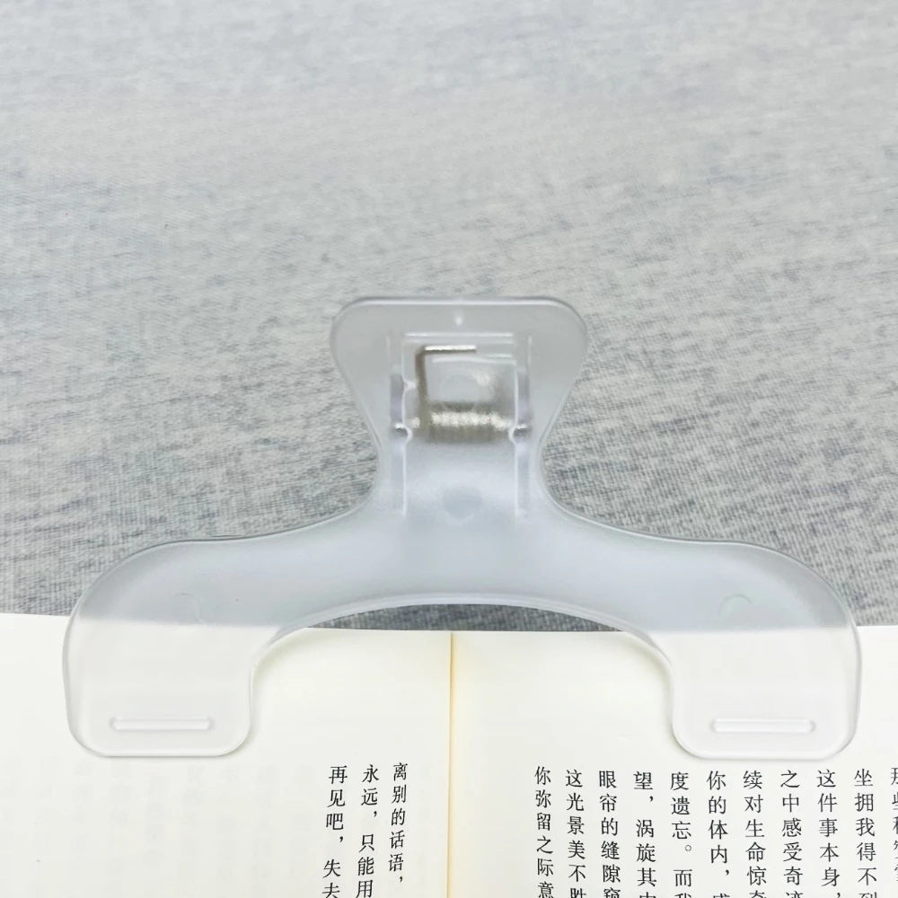 Kawaii Transparent Frosted Book Page Holder and Desk Accessory Clip