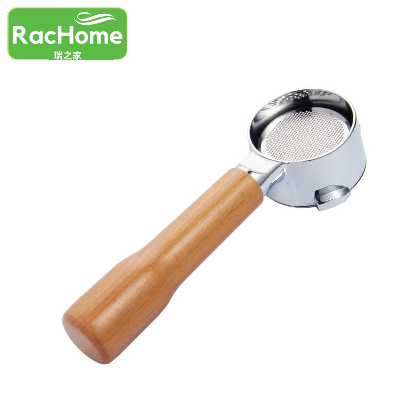 

Аксессуары для кофе, 58 мм, деревянный ручной фильтр без дна, ручка для кофе, фильтр из нержавеющей стали, фильтр без дна для кофе для Barsetto