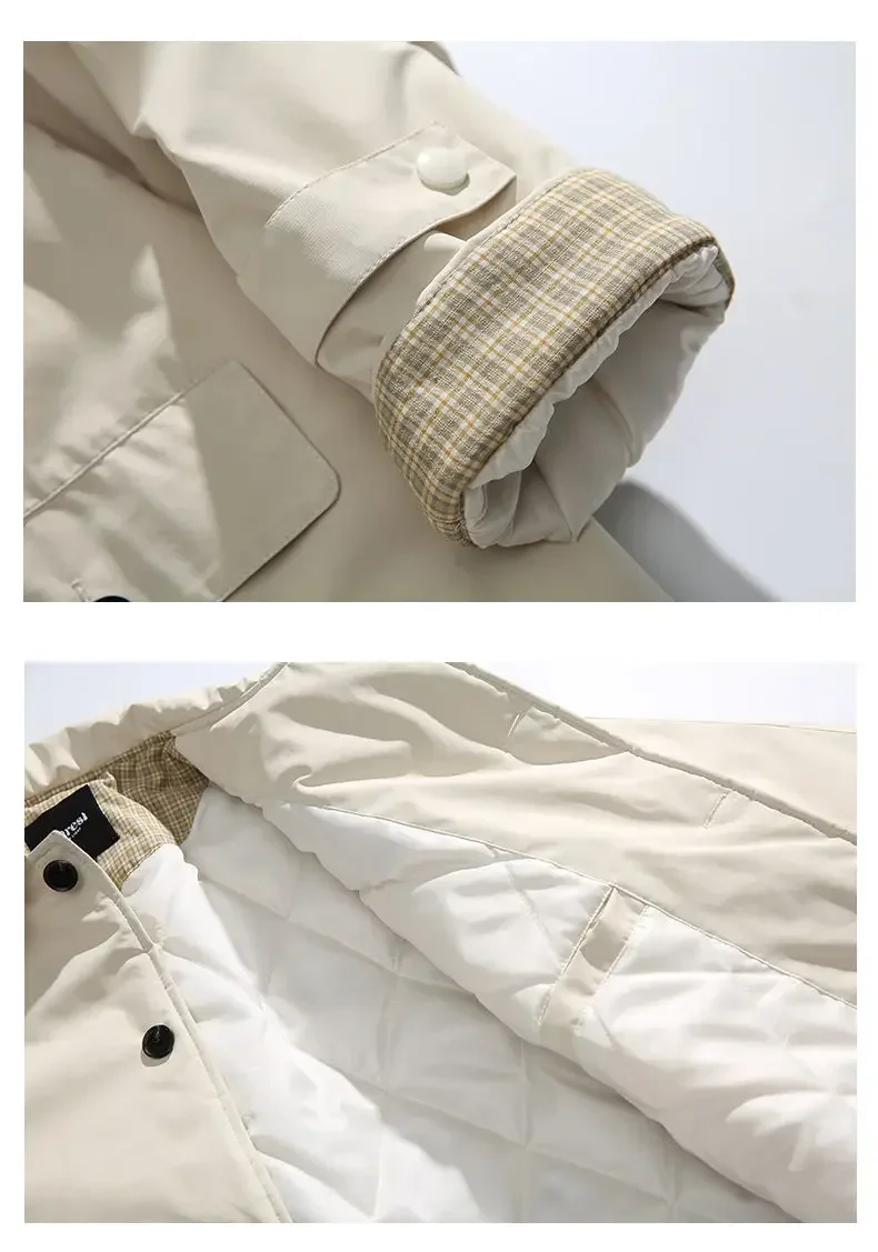 Men Coat Japanese Korean Streetwear Fashion Loose Casual Vintage Long Trench Jacket Man Trenchcoat Outerwear