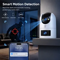 Caméra IP Jooan 4K 8MP à double objectif et double écran, caméra PTZ Wifi extérieure, suivi automatique, caméra CCTV, audio et vidéo, surveillance intérieure 5