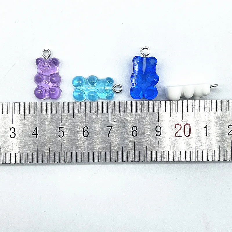 Candy Bear Charms 10Pcs for Necklace Bracelet Earrings Jewelry Making Diy Findings